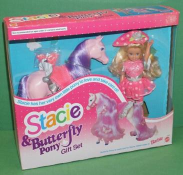 Mattel - Barbie - Stacie & Butterfly Pony Giftset - Poupée